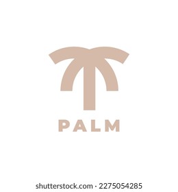 Palm logo design illustration vector template