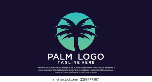Palm logo design with unique concept Premium Vector Part 9