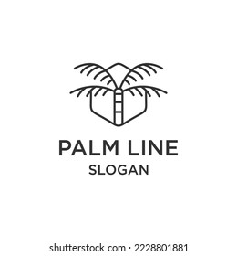  Palm logo icon design template 