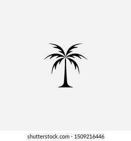 palm logo and icon. tree. coconut. vector