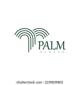 palm logo nature design symbol icon