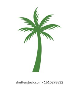 Palm logo template design vector. beach , sea