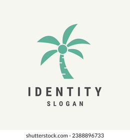 Palm logo template vector illustration design