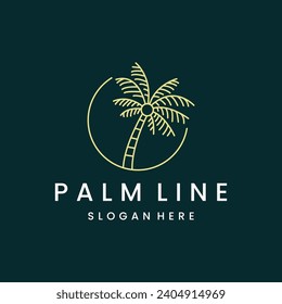 Palm logo template vector illustration design
