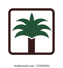 palm logo vector.