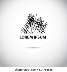 palm logo. Vector