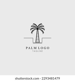palm logo vector illustration design for use brand company identity
