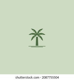 Palm logo for your design. Palm tree. Palm vector illustration. Icon sign.