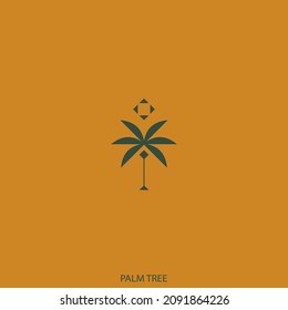 Palm logo for your design. Palm tree. Palm vector illustration.