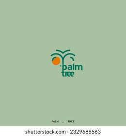 Logo de la palma para tu diseño. Palmera. Ilustración vectorial de la palma. Signo de icono.