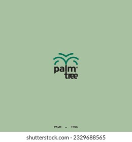 Palm logo for your design. Palm tree. Palm vector illustration. Icon sign.