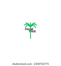 Logo de la palma para tu diseño. Palmera. Ilustración vectorial de la palma. Signo de icono.