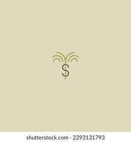 Palm logo for your design. Palm trees. Palm vector illustration. Icon sign. Modern palm tree logo with a snake.