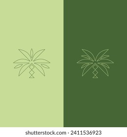 Palm logo for your design. Palm trees. Palm vector illustration. Icon sign. Modern palm tree logos.