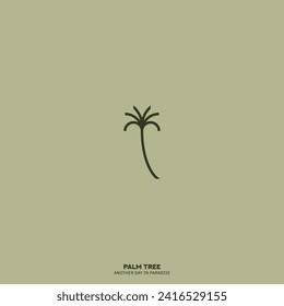 Palm logo for your design. Palm trees. Palm vector illustration. Icon sign.