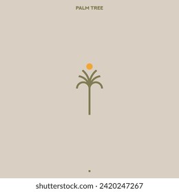 Palm Logo für Ihr Design. Palmen. Palmvektorgrafik. Symbolzeichen.