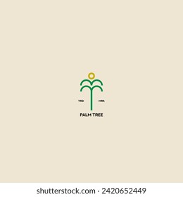 Logo de la palma para tu diseño. Palmeras. Ilustración vectorial de la palma. Signo de icono.