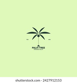 Palm logo para su diseño. Palmeras. Ilustración vectorial de palma. Icono de Naturaleza.