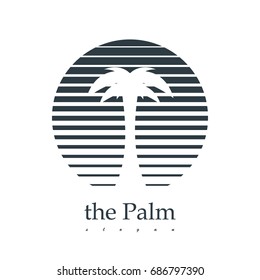 The Palm logotype. Design vector illustration.