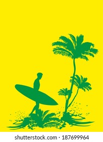 palm long beach vector art