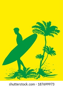 palm long beach vector art