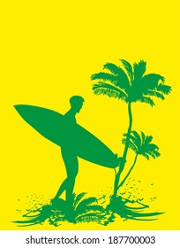 palm long beach vector art