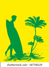 palm long beach vector art