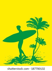 palm long beach vector art