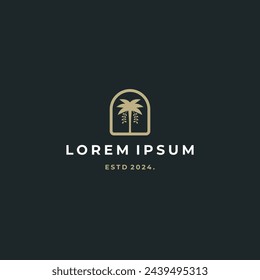 Palm Luxury Dates Logo Design Konzept
