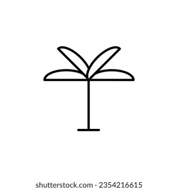 Palm Modern Line Icon. Perfect for design, infographics, web sites, apps. 