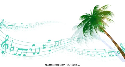 Palm note background