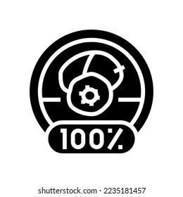 palm oil 100 glyph icon vector. palm oil 100 sign. isolated symbol illustration
