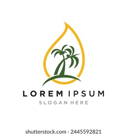 Vector de Plantilla con logotipo de Palm Oil