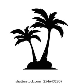 Palm Oil Tree with white background