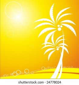 palm on beach