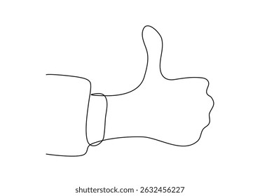 Palmeira. Ilustração vetorial de desenho de uma linha.