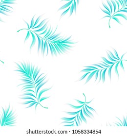 Palm pattern. Tree, jungle leaves.   Hand drawing.