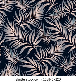 Palm pattern. Tree, jungle leaves.   Hand drawing.