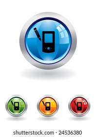 Palm pilot button from