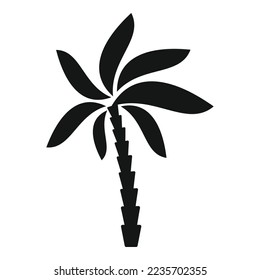 Palm plant icon simple vector. Coconut tree. Summer tropic