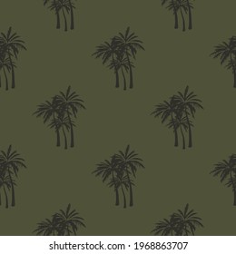 palm print, vector seamless pattern for clothing or print