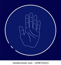 palm reading icon/ logo / image