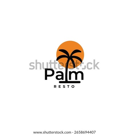 PALM RESTO LOGO DESIGN IDEA VECTOR.eps
