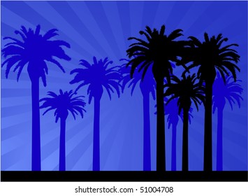 Palm - retro background