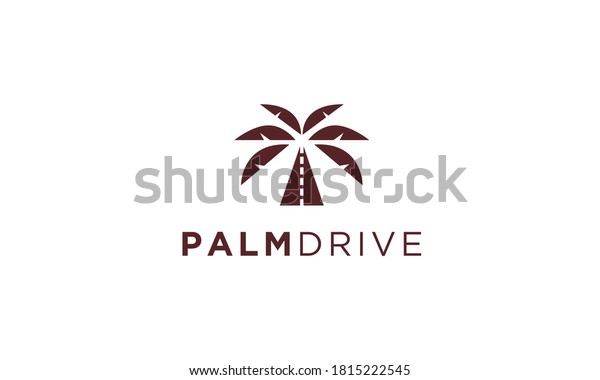Palm And Road\
Vector Logo Design\
Inspiration