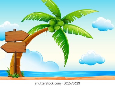 Coconut Tree Clipart Images Stock Photos Vectors Shutterstock