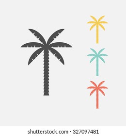 palm silhouette icon
