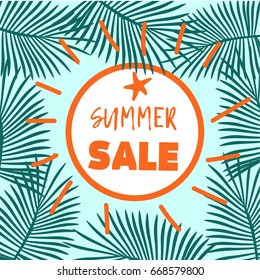 Palm summer sale template 