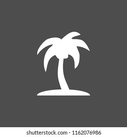 Palm summer vector icon
