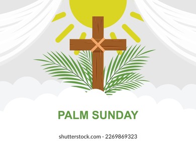 Palm Sunday background. Vector illustration background. 